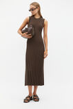 Pleated Knit Tank Dress  Dark Espresso  hi-res