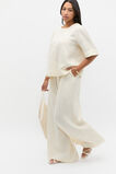 Linen Gathered Palazzo Pant  Buttercream  hi-res