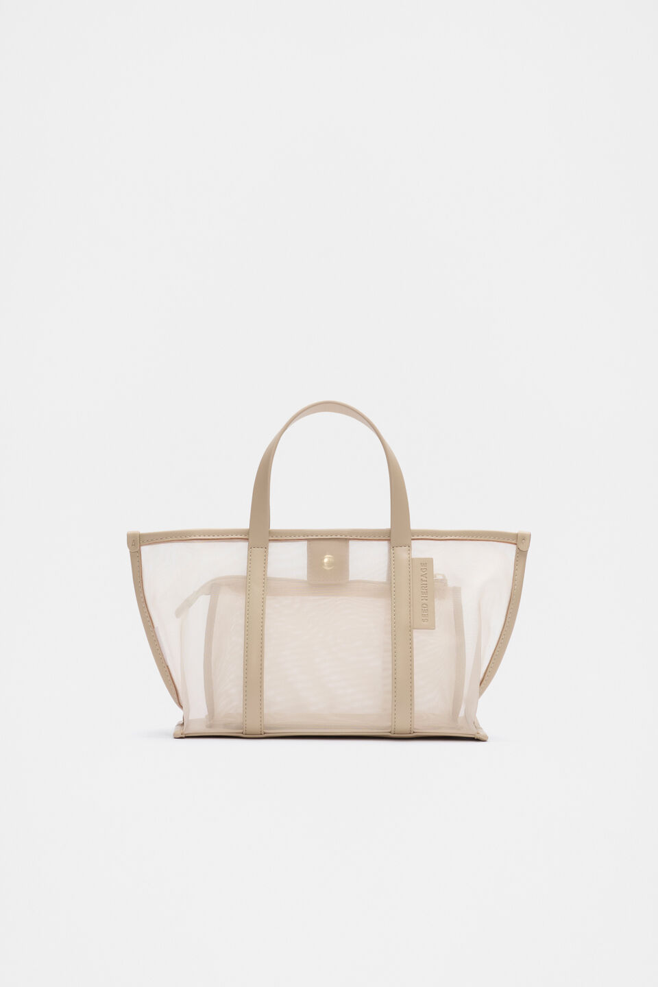 Mesh Mini Tote  Iced Latte
