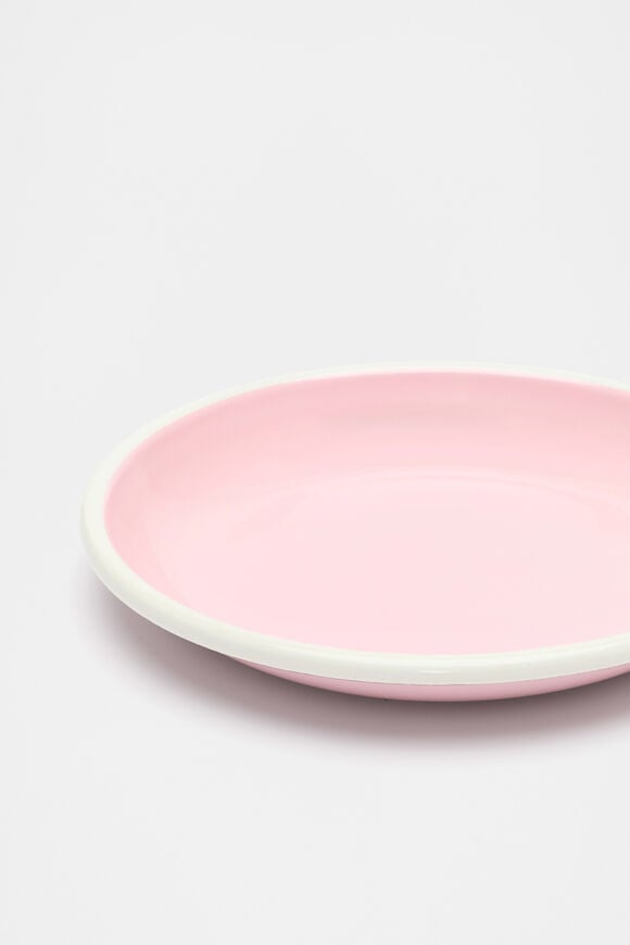 Loretta Enamel Shallow Plate  Fairy Floss  hi-res