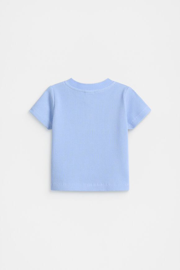 Core Waffle Henley  Luna Blue  hi-res