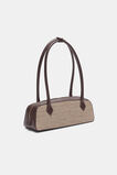 Textured Detail Shoulder Bag  Chocolate  hi-res