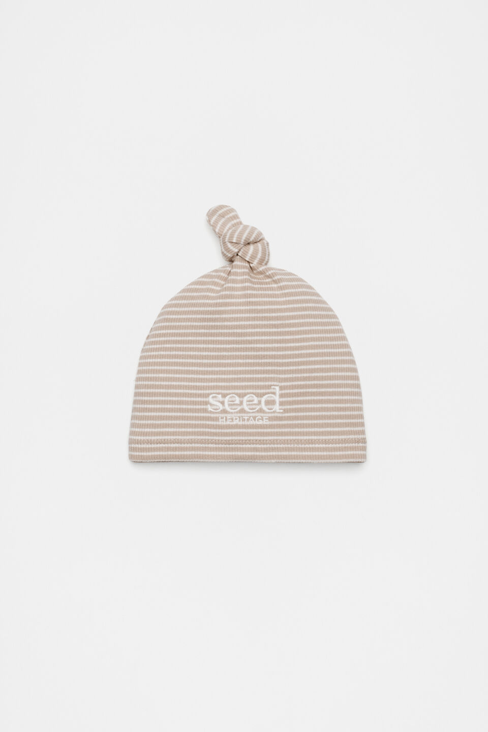 Core Logo Knot Hat  Sand Stripe
