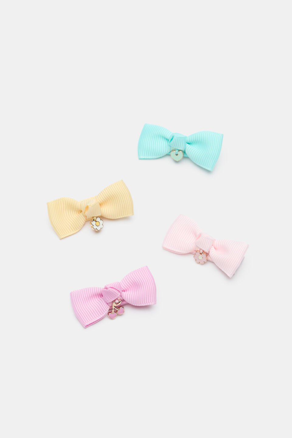 Grosgrain Bow Duck Clips  Multi