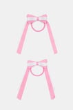 Two Tone Bow Elastics  Candy Pink  hi-res