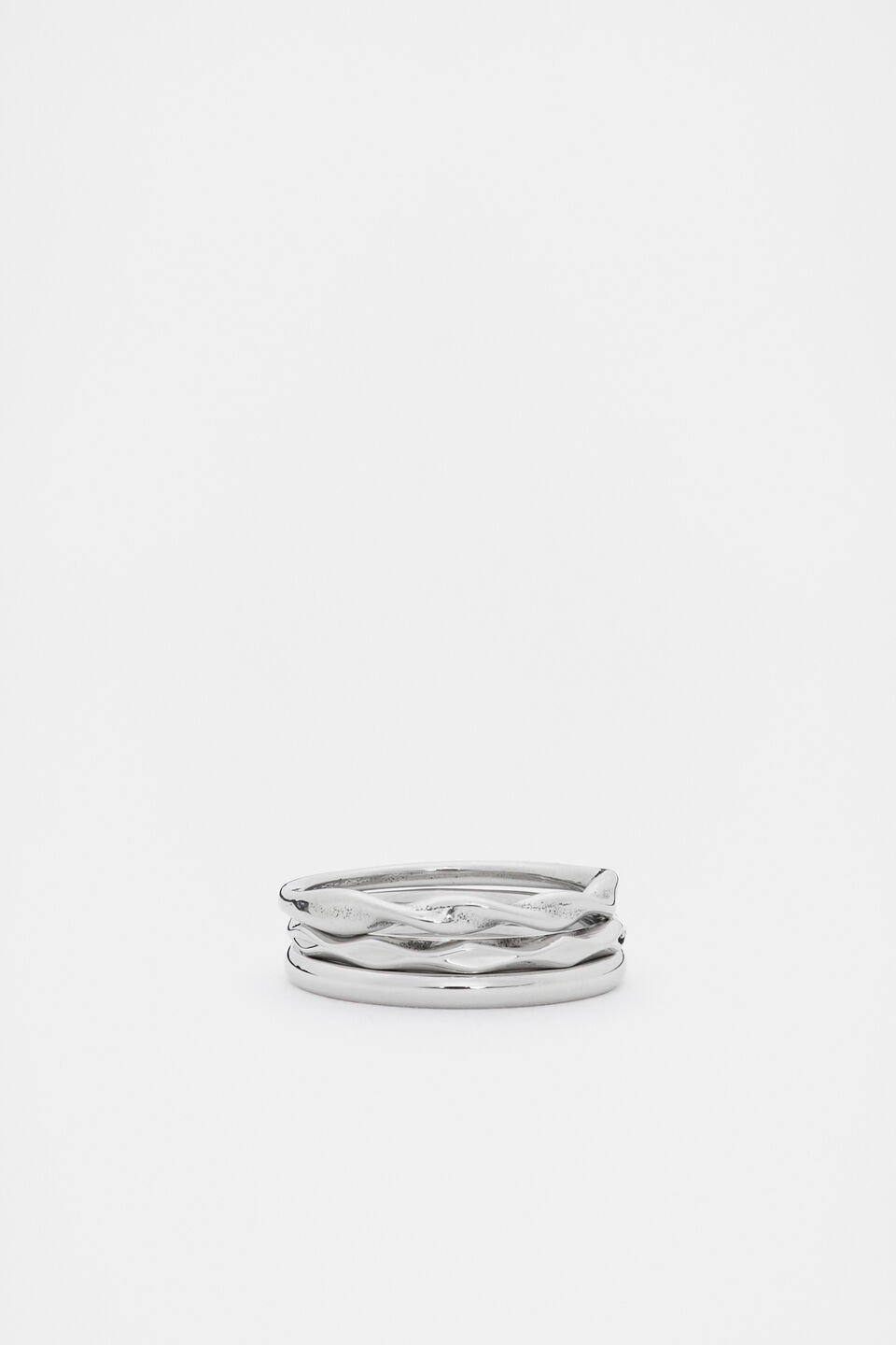 Waterproof Ring Set  Silver