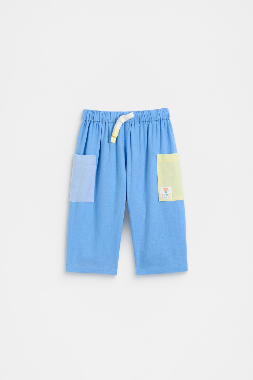 Contrast Pocket Pant  Celestial Blue