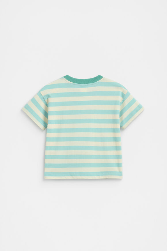 Colourblock Stripe Logo Tee  Multi  hi-res