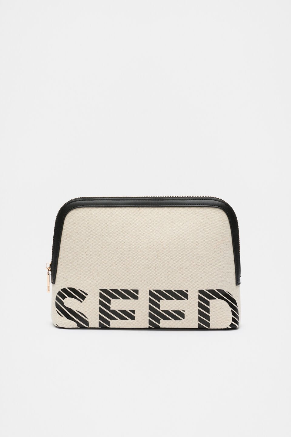 Cropped Logo Pouch  Black