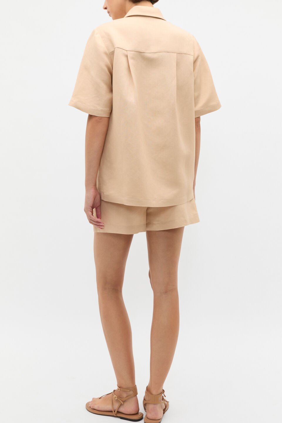 Crochet Pocket Shirt  Ecru