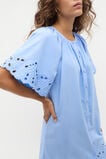 Poplin Broderie Mini Dress  Cornflower Blue  hi-res