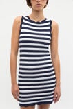 Scallop Stripe Knit Dress  Twilight Blue Stripe  hi-res