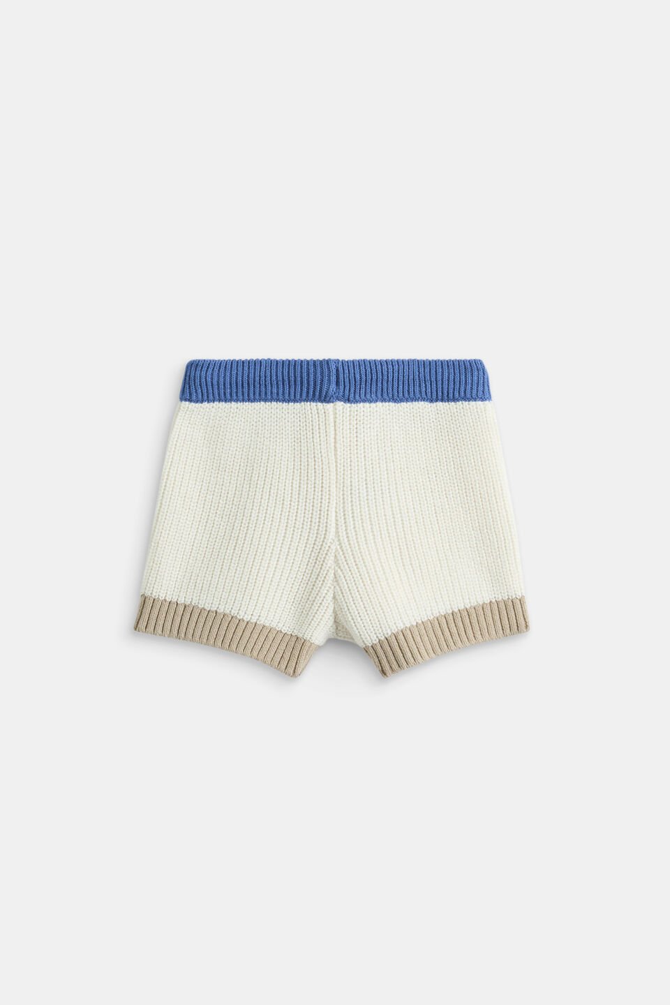 Colourblock Knit Short  Mid Blue