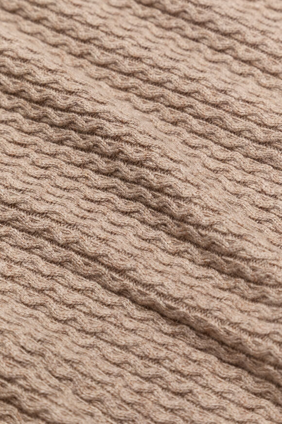 Cable Knit Blanket  Nutmeg Marle  hi-res
