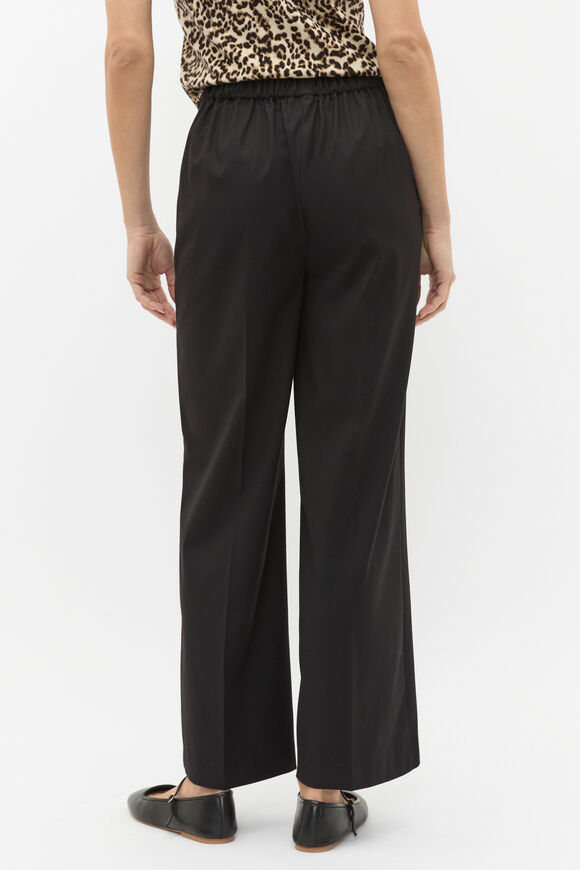 Elasticated Wide Leg Pant  Black  hi-res