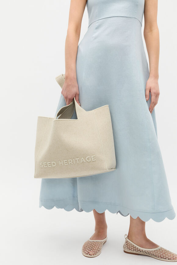 Fabric Logo Tote  Tofu  hi-res