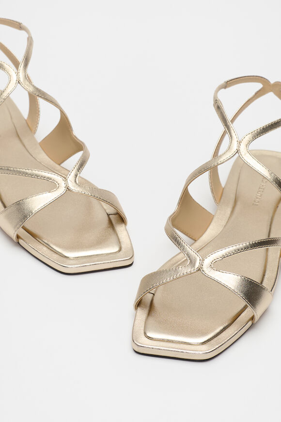 Deven Curved Strap Sandal  Pale Gold  hi-res
