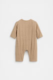 Cable Knit Coverall  Biscuit  hi-res