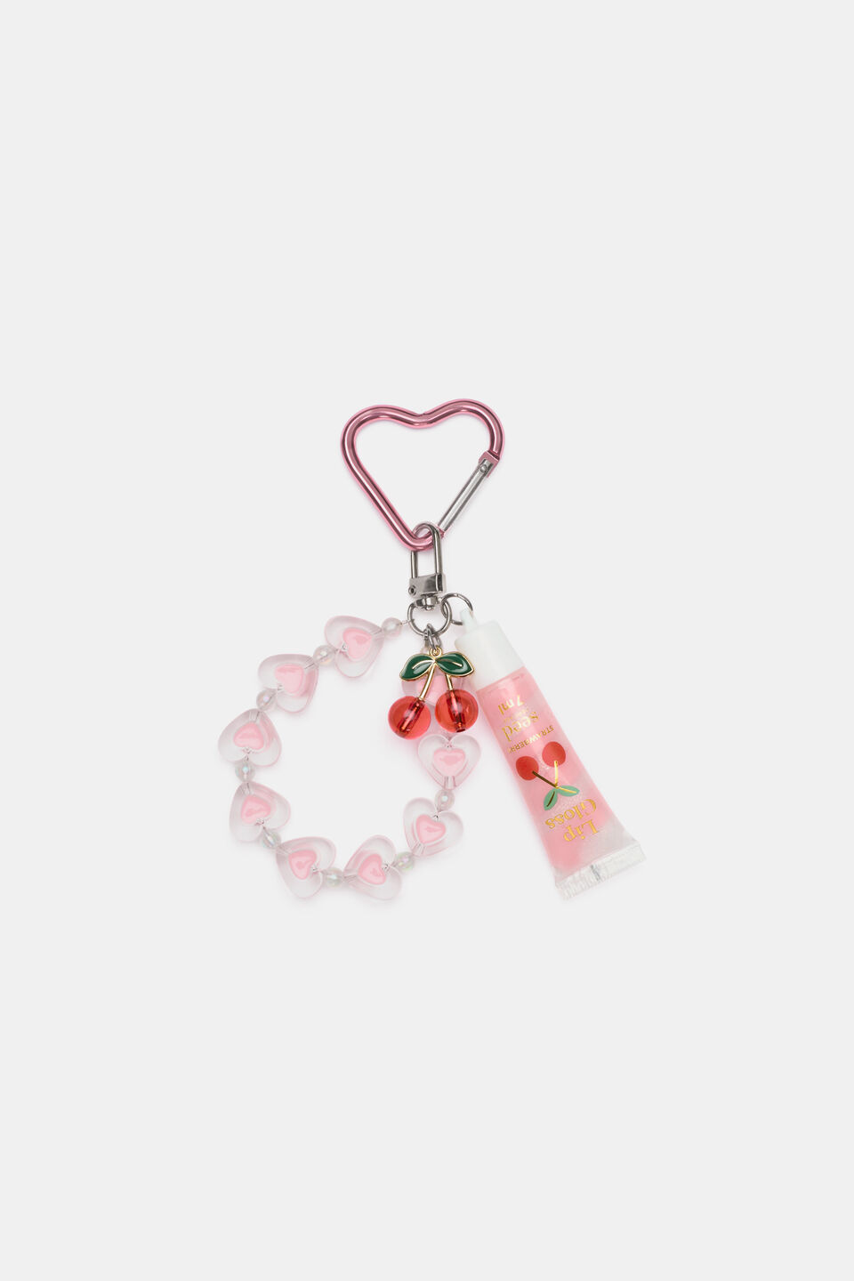 Lip Gloss Keyring  Cherry