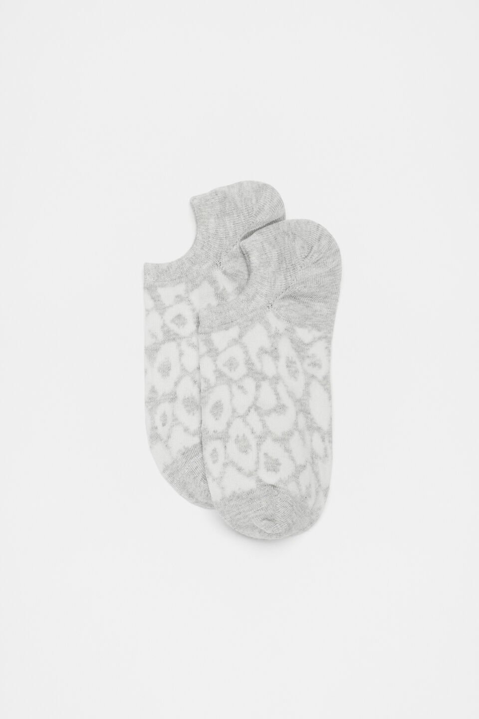 Ocelot Sneaker Sock  Light Grey Marle