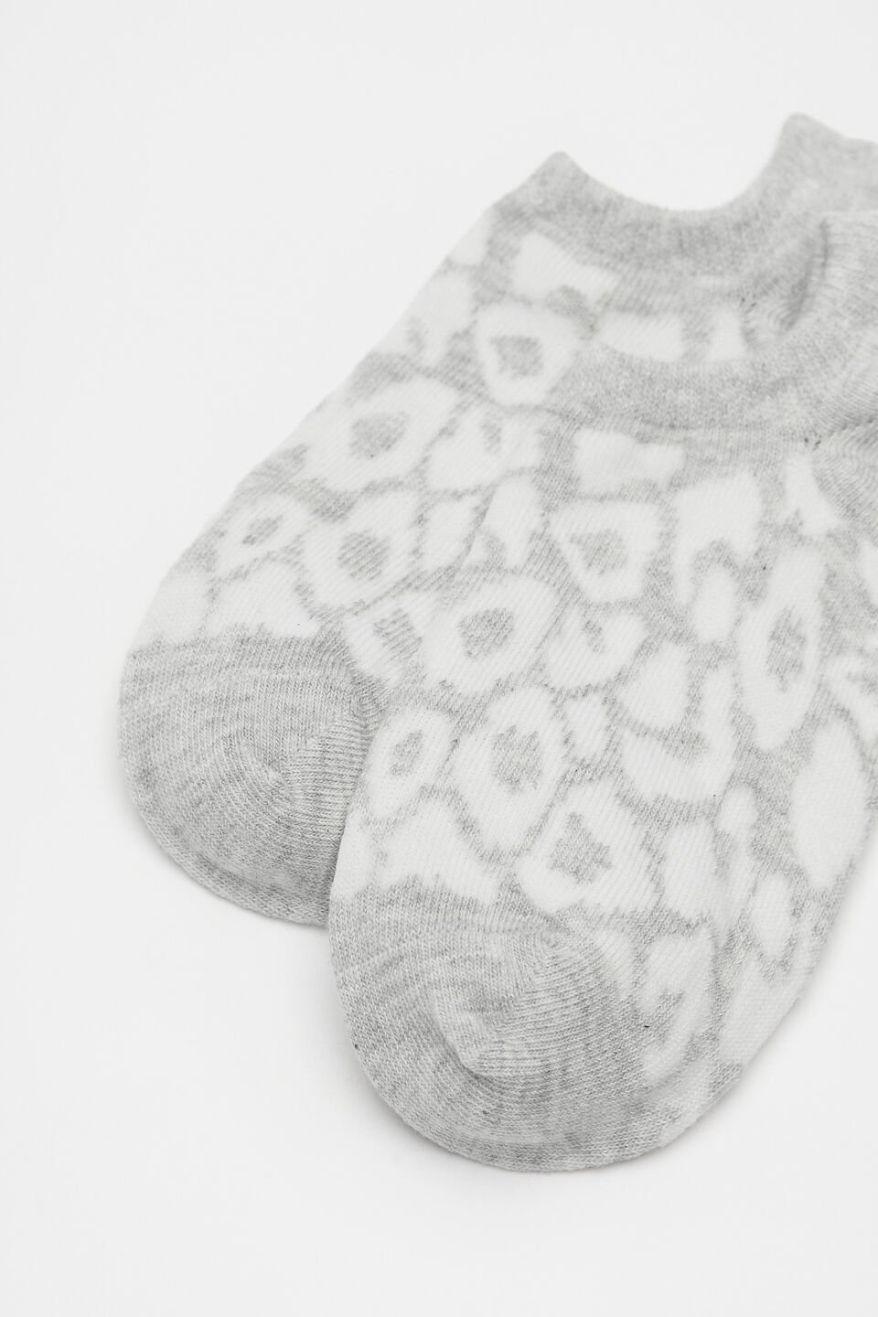 Ocelot Sneaker Sock  Light Grey Marle