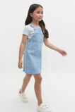 Logo Denim Pinafore  Light Wash  hi-res