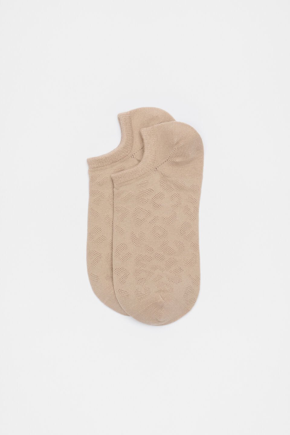 Ocelot Mesh Texture Sock  Iced Latte
