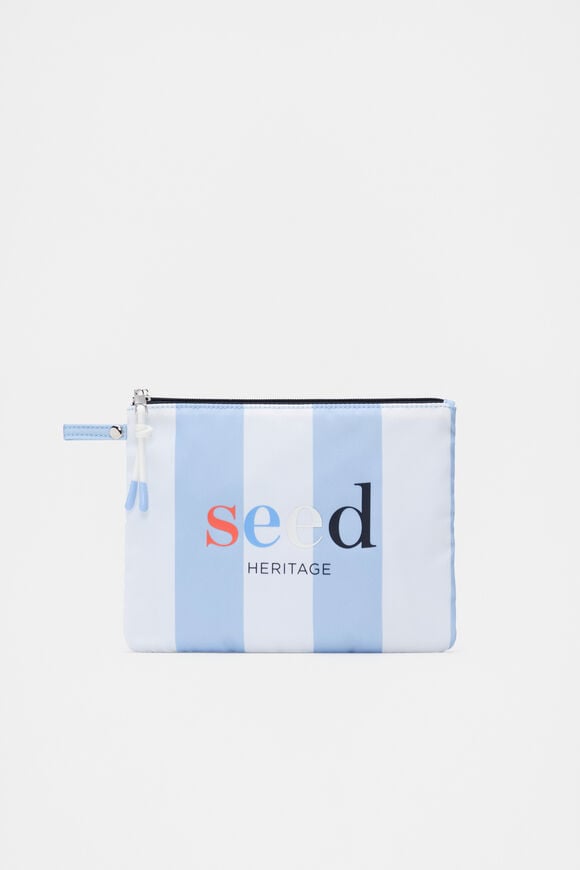 Swim Pouch  Luna Blue Stripe  hi-res