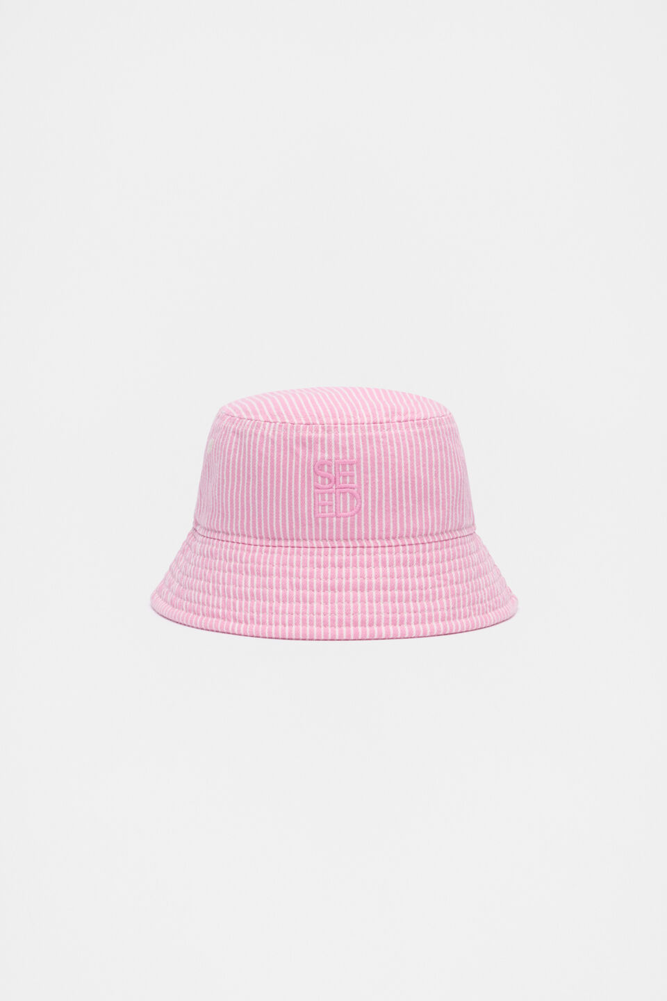 Pink Mini Stripe Bucket Hat  Candy Pink