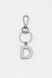 Silver Initials Keyring  D  hi-res
