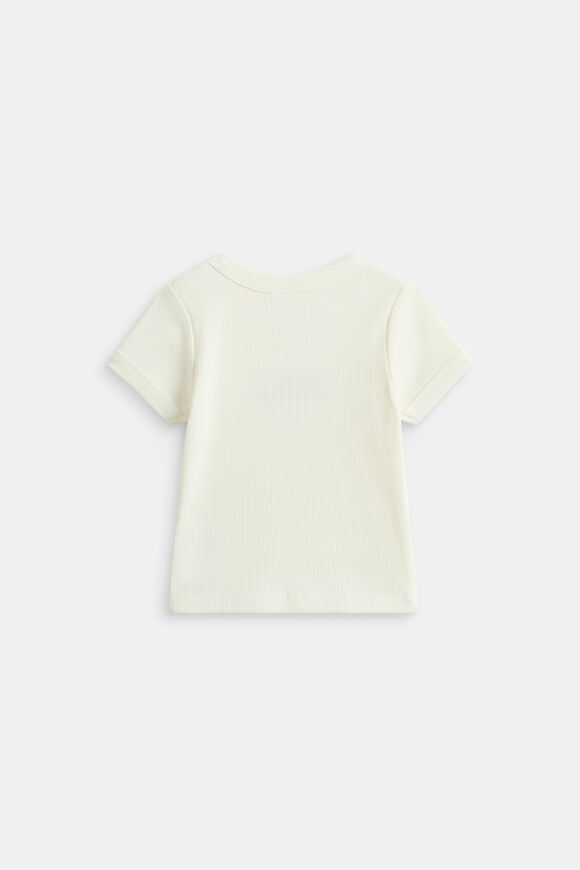 Rib Logo Tee  Classic Cream  hi-res