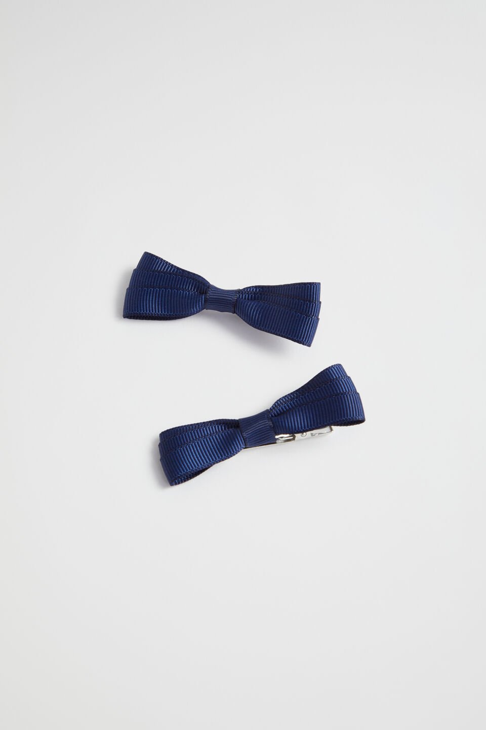 Grosgrain Bow Duck Clip  Navy