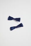 Grosgrain Bow Duck Clip  Navy  hi-res