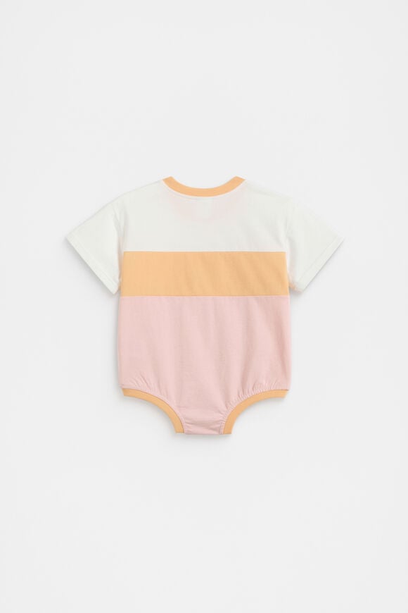 Spliced Logo Oversized Bodysuit  Pretty Pink  hi-res