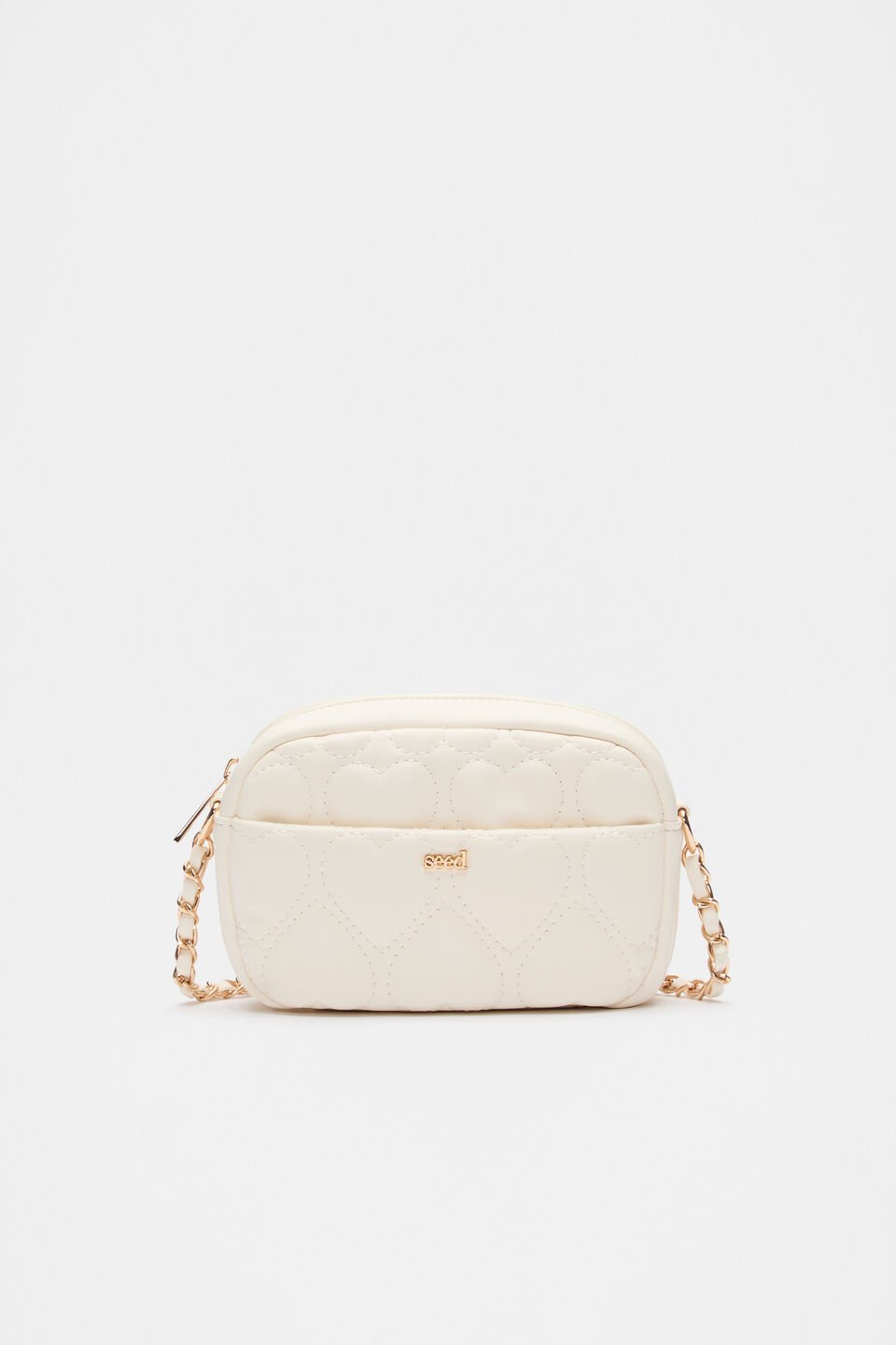 Quilted Heart Bag  Classic Cream