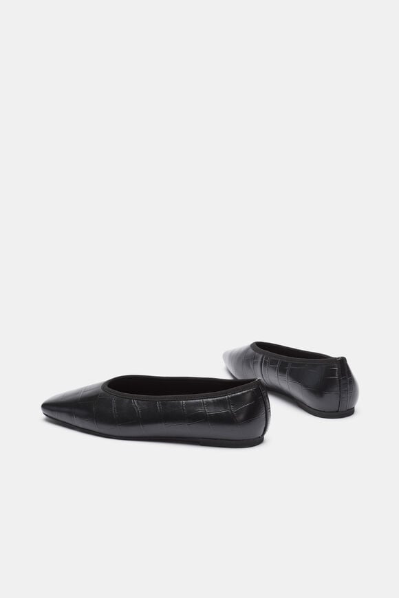 Jordan Square Toe Ballet  Black Croc  hi-res