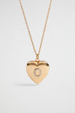 Diamante Initial Locket  O  hi-res