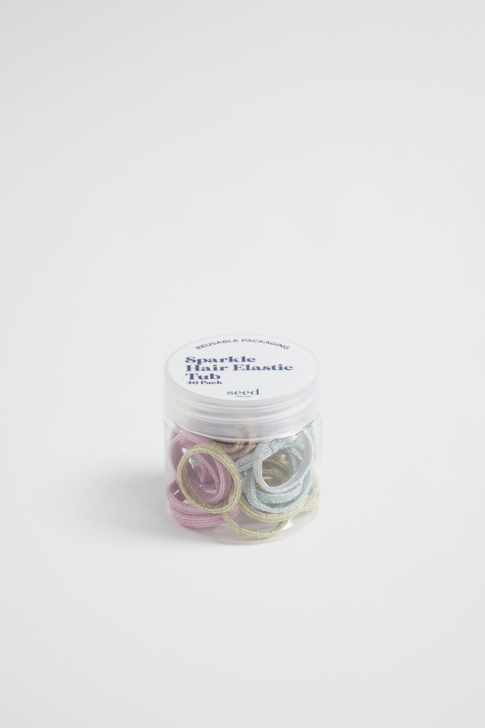 Mini Sparkle Hair Elastic Tub  Multi