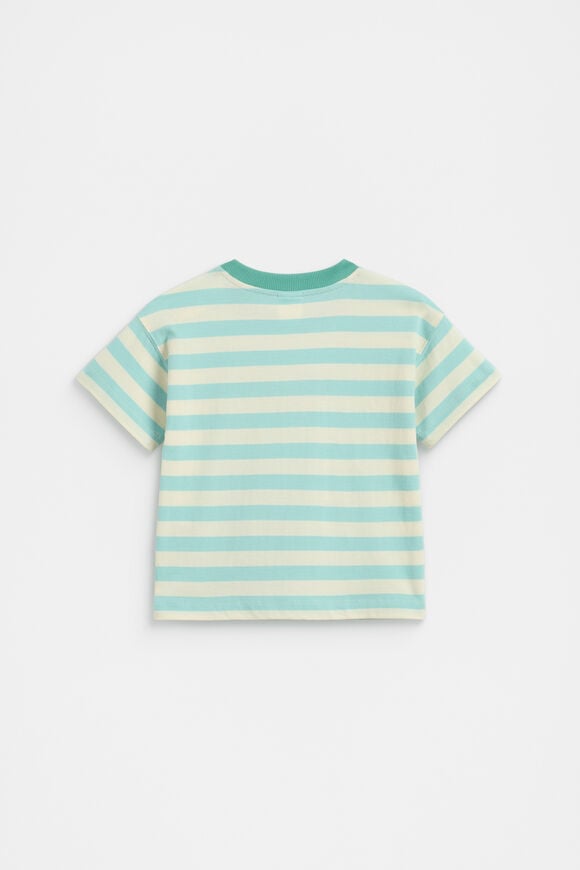 Colourblock Stripe Logo Tee  Multi  hi-res