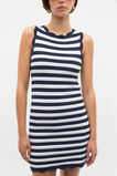 Scallop Stripe Knit Dress  Twilight Blue Stripe  hi-res