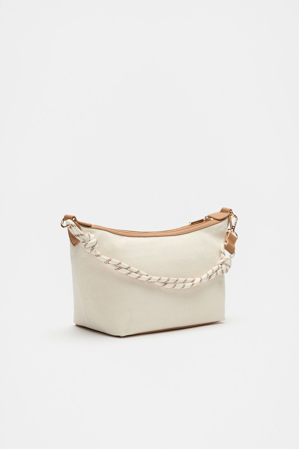 Rope Detail Shoulder Bag  Cream