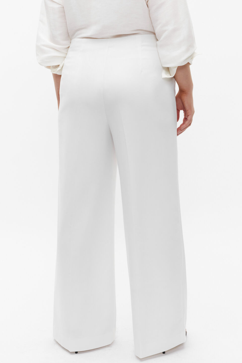 Tailored High Waist Trouser  Cloud Cream