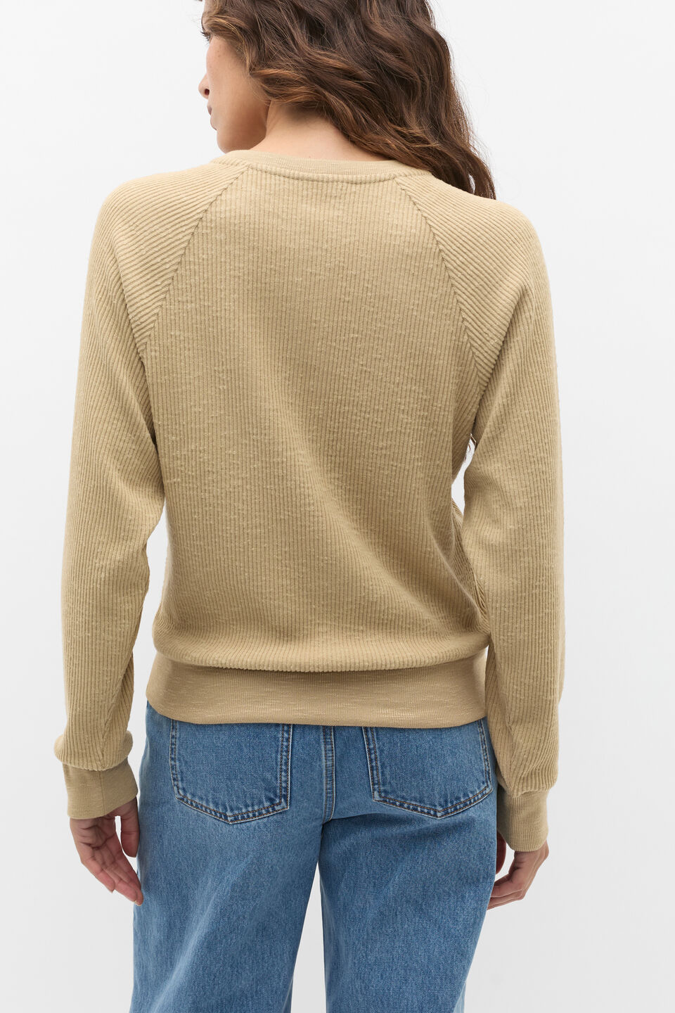 Supersoft Henley Relaxed Top  Cashew