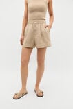 Core Linen Gathered Palazzo Short  Iced Latte  hi-res