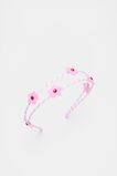 Felt Flower Double Headband  Candy Pink  hi-res
