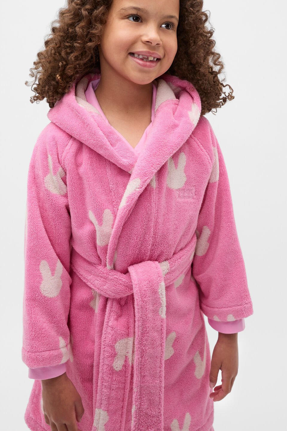 Bunny Bath Robe  Candy Pink