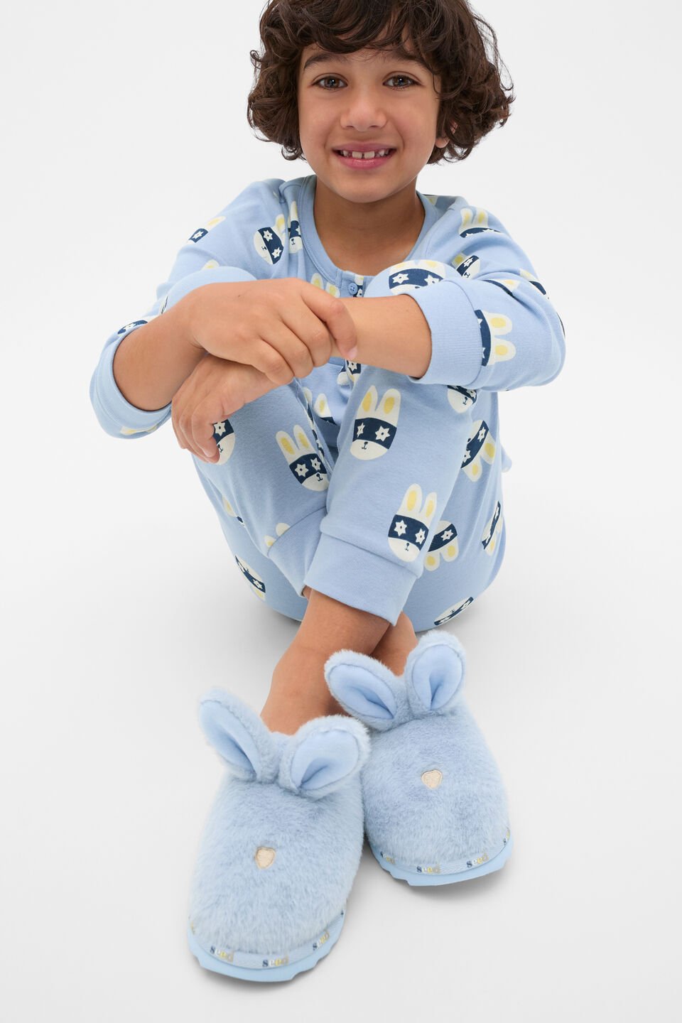 Bunny Mule Slipper  Ash Blue