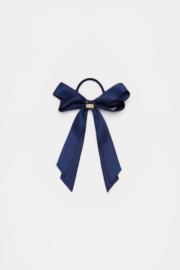 Heritage Bow Elastic  Navy  hi-res