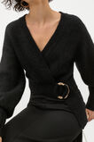 Lofty Wrap Buckle Knit  Black  hi-res