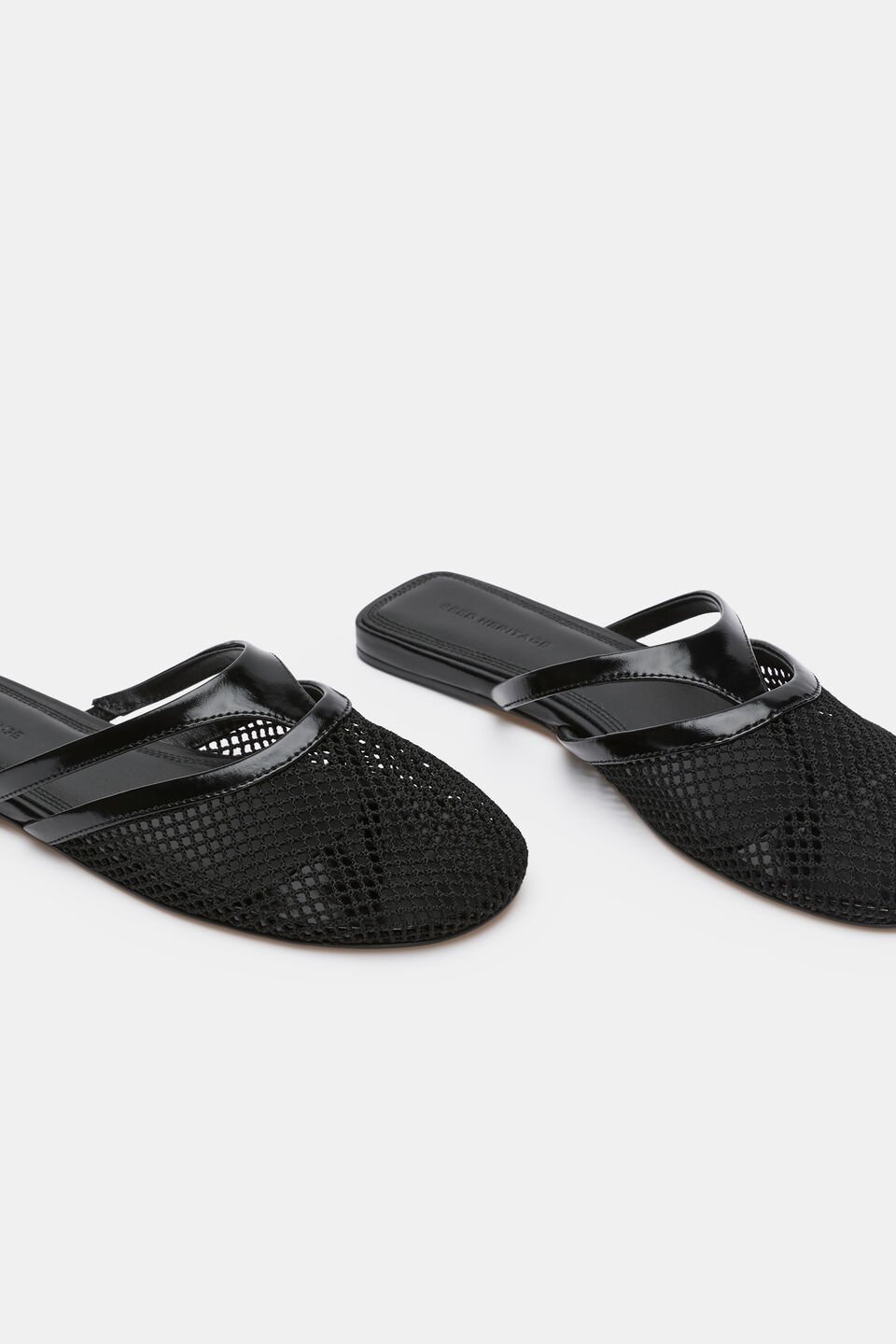 Anya Mesh Mule  Black